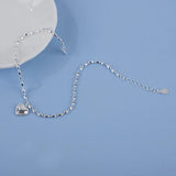 925 Sterling Silver Love Symbol Ankle Bracelet