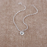 925 Sterling Silver Love Symbol Ankle Bracelet