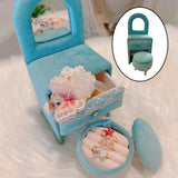 Romantic European Style Jewelry Box Organizer Display Storage Case Furniture