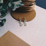 Romantic 925 Silver Infinity Earrings for Women