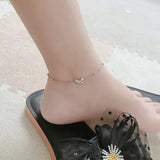 925 Sterling Silver Zircon Anklet - Romantic Gift for Women