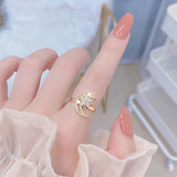 Romantic Glamour Spin Stars Necklace Earrings Rings Stylish Feminine Jewelry
