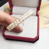 Romantic Pearl Beads Bracelet Vintage Hollow Charms Bangle