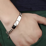Romantic Half Heart Couple Bracelets Stainless Steel Chain Men Women Jewelry