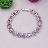 Romantic Heart 925 Silver Bridal Jewelry Set
