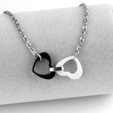 Heart Shape Ceramic Bracelet Siver Fill Stainless Steel Link Bracelets For Women