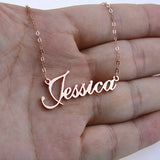 Personalized Name Choker Signature Necklace Stainless Steel