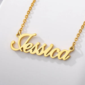 Personalized Name Choker Signature Necklace Stainless Steel