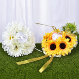 Romantic Lace Wedding Ring Pillow Sunflower Ring Cushion