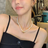 Baroque Freshwater Pearl Necklace 14K Filled Heart Pendant Jewelry