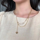 Baroque Freshwater Pearl Necklace 14K Filled Wedding Jewelry