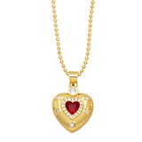 Heart Pendant Wedding Jewelry Necklace Crystal Choker Women