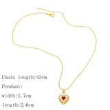 Heart Pendant Wedding Jewelry Necklace Crystal Choker Women