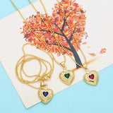 Heart Pendant Wedding Jewelry Necklace Crystal Choker Women