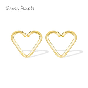 Romantic Heart Ear Cuff 14K Filled Earrings Oorbellen Minimalist Brincos