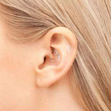 Romantic Heart Ear Cuff 14K Filled Earrings Oorbellen Minimalist Brincos