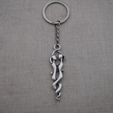 Romantic Embrace Keychain Lovers Hug Pendant Jewelry Gift