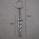 Romantic Embrace Keychain Lovers Hug Pendant Jewelry Gift
