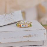 Women's Colorful Zircon Wedding Ring Jewelry