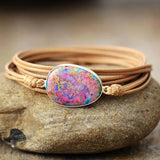 Romantic Wrap Bracelet Natural Stones Boho Long Friendship Bracelet