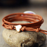 Romantic Wrap Bracelet Natural Stones Boho Long Friendship Bracelet