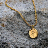 Romantic Stainless Steel Flower Pendant Necklace for Women
