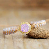 Romantic Opal Bracelet for Women Natural Crystal Beads Bracelets Gorgeous Bijoux