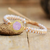 Romantic Opal Bracelet for Women Natural Crystal Beads Bracelets Gorgeous Bijoux