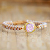 Romantic Opal Bracelet for Women Natural Crystal Beads Bracelets Gorgeous Bijoux