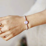 Romantic Opal Bracelet for Women Natural Crystal Beads Bracelets Gorgeous Bijoux