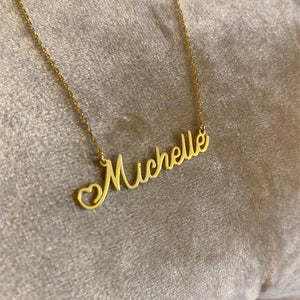 Personalized Heart Name Necklace Women Girl Wedding Jewelry