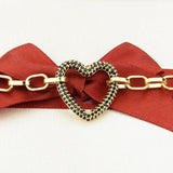 Rhinestone Heart Bracelet for Women