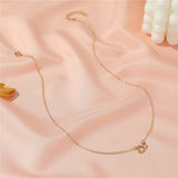 Heart-shaped Crystal Zircon Pendant Necklace for Women