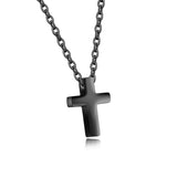 Romantic Small Cross Stainless Steel Pendant Necklaces For Women