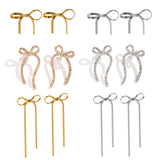 Romantic Zircon Snake Chain Tassel Earrings