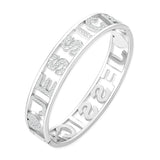 Romantic Stainless Steel Heart Bracelet Bangle For Women