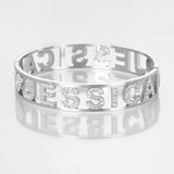 Romantic Stainless Steel Heart Bracelet Bangle For Women