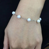 Romantic Starry Freshwater Pearl Bracelet 7mm