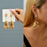 Romantic Acrylic Petal Drop Earrings for Women Girl