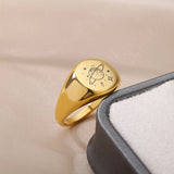 Stainless Steel Planet Rings for Women Men, Vintage Jewelry Gift