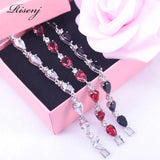 Romantic Pear Silver Jewelry Bracelet for Women