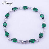 Romantic Pear Silver Jewelry Bracelet for Women