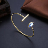 Romantic Women Crystals from Austria Bracelet 925 Sterling Silver Bangle