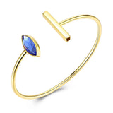 Romantic Women Crystals from Austria Bracelet 925 Sterling Silver Bangle
