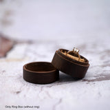 Romantic Wood Ring Box Engraved Proposal Wedding