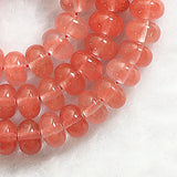 Cherry Crystal Watermelon Stone 5*8mm Abacus Loose Beads Jewelry Making B174