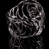 Rose Shape Crystal Bracelet for Women Wedding Jewelry