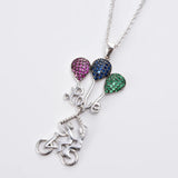 Romantic Love Zircon Pendant for Girls/Women D-010