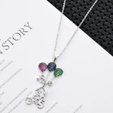 Romantic Love Zircon Pendant for Girls/Women D-010