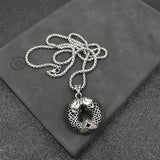 Titanium Steel Carp Necklace Retro Ethnic Women Good Luck Pendant